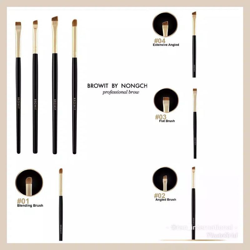 (READY) BROWIT BY NONGCHAT Professional Brow Brush By Nongchat Thailand