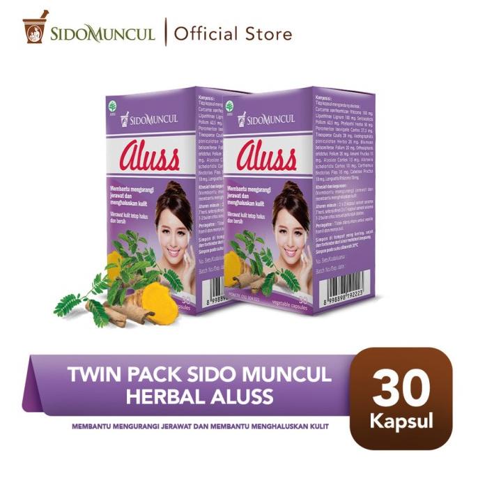 

BAYAR DITEMPAT Twin Pack Sido Muncul Herbal Aluss 30'k- Kulit Halus Bersih No Jerawat /OBAT HERBAL ASAM URAT/OBAT HERBAL PELANGSING/OBAT HERBAL KOLESTEROL/OBAT HERBAL DIABETES