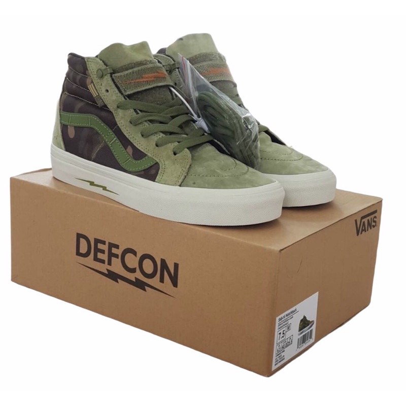 VANS DEFCON X SK8-HI NOTCHBACK PRO 'JUNGLE' MULTICAM BNIB 100%