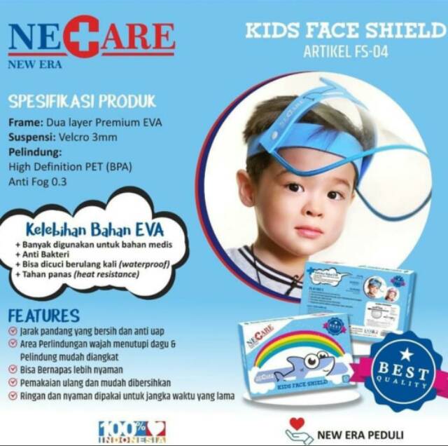 NEW ERA KIDS FACE SHIELD PELINDUNG WAJAH ANAK NEW ERA FS 04