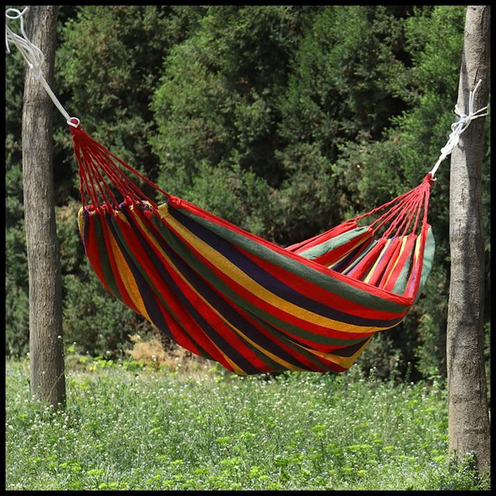 Ayunan Pohon Travelling /Ayunan Gantung Kain Travelling/Hammock Single - Tanpa Kayu
