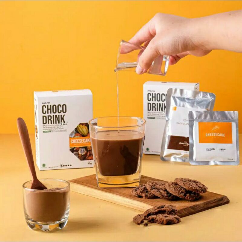 

Makoka 3in1 chocolate Drink_cokelat bubuk Chesecake