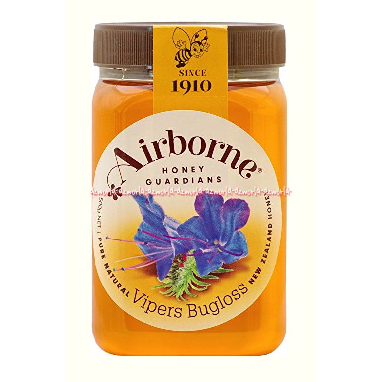 Airborne Honey Vipers Bugloss 500 gr madu Selandia Baru dengan aroma bunga clover