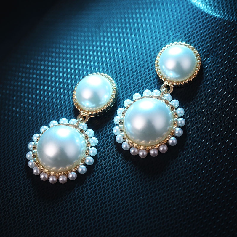 Anting Mutiara Gaya Retro Korea