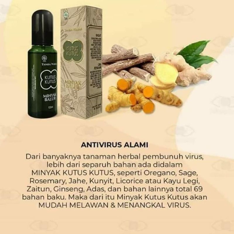 KUTUS - KUTUS MINYAK BALUR 100ML