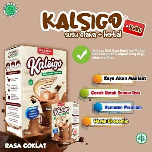 Susu Bubuk ALGHONAM GOMARS KALSIGO SKYGOAT Susu Kambing Etawa Bubuk Peninggi Badan Minuman Kesehatan