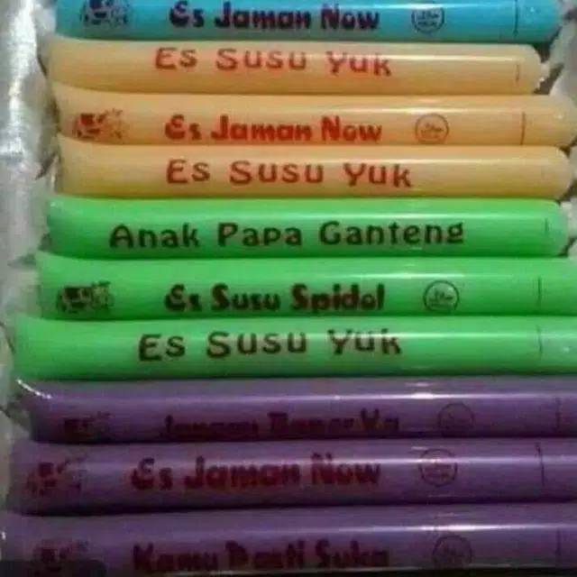 Plastik mambo sablon 3*23 cm kiloan