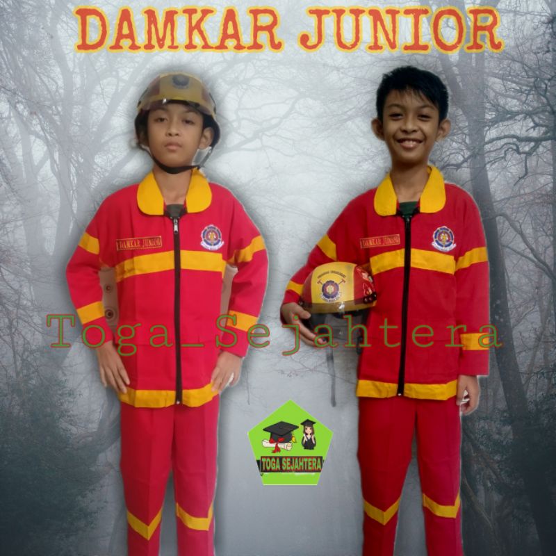 NEW!!! BAJU PROFESI DAMKAR JUNIOR + HELM BOGO!!!