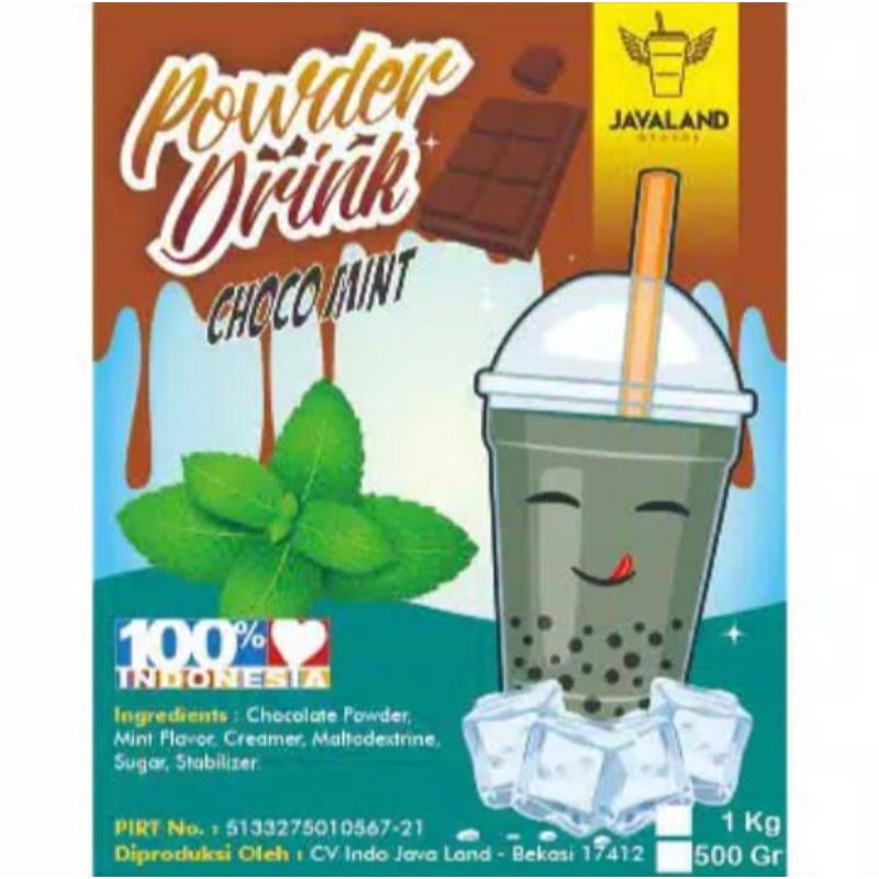 bubuk minuman choco mint 1 kg