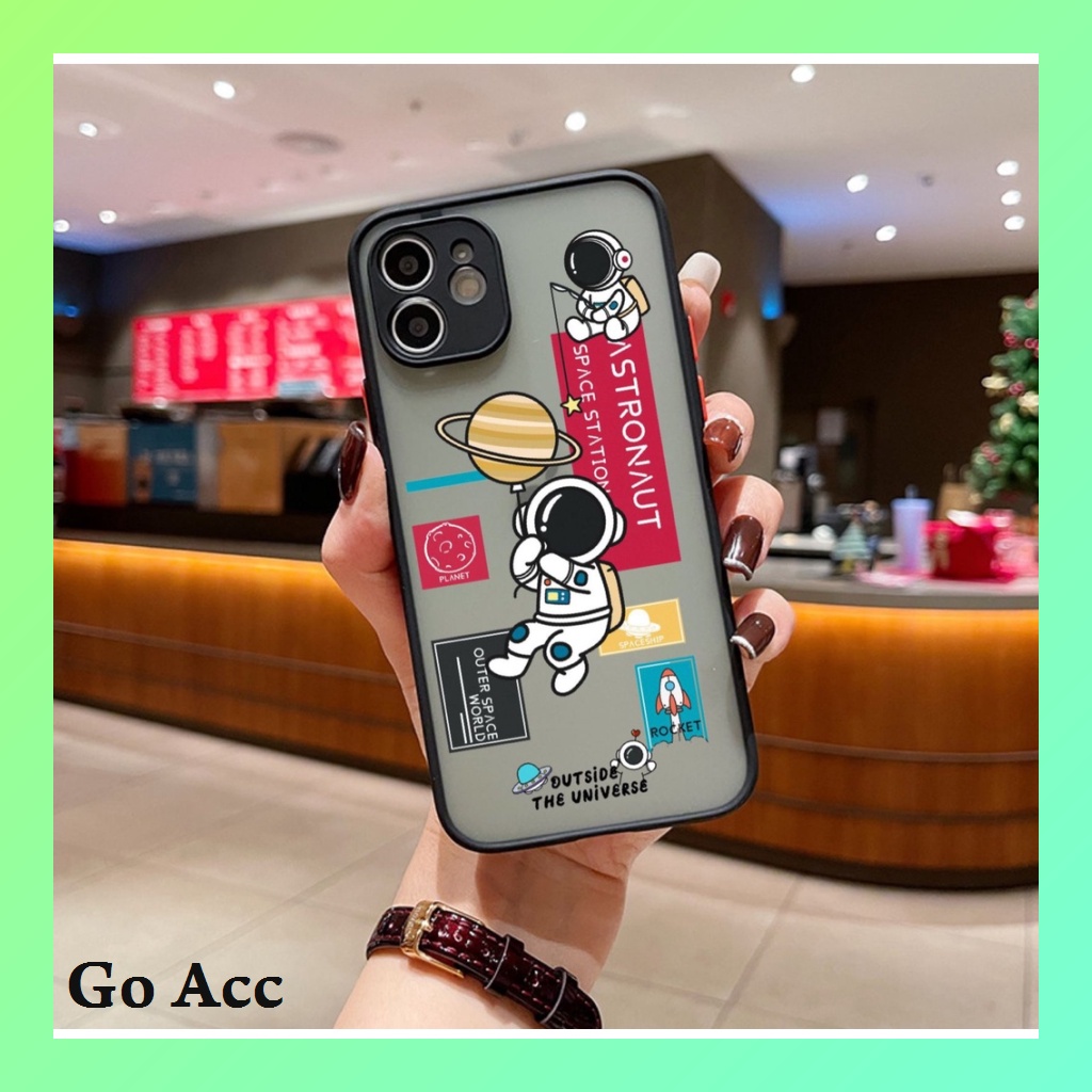 Softcase Casing AA16 astronot For Xiaomi Redmi 2 2s 3s 4A 4X 5A 5 5+ 6 6A 7 7A 8 8A 9 9A 9i Prime 9C 9T 10 10A 10C 11 Note 2 3 4 4X 5A 6 Pro 10s 11s