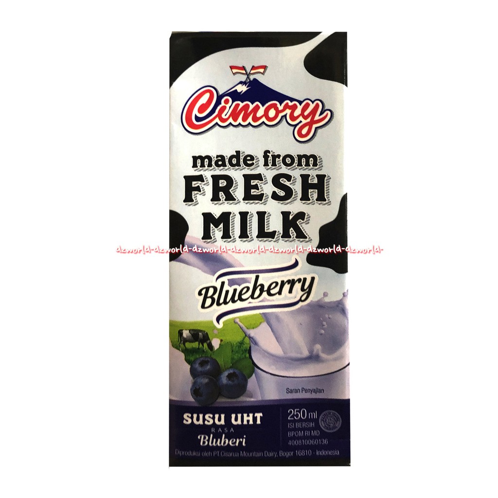 Cimory Made From Fresh Milk 250ml Full Cream Strawberry Blueberry Susu UHT Cimori