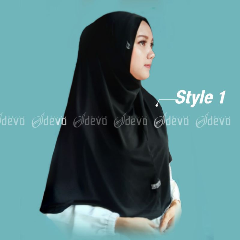 Hijab instan bergo malay | Jersey premium by:devohijab original-2