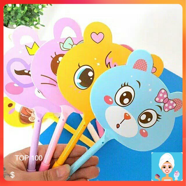 

[ML] PULPEN KIPAS CAT ANIMAL CARTOON - BALLPOINT BOLPEN PENA KARTUN KUCING LUCU KARAKTER