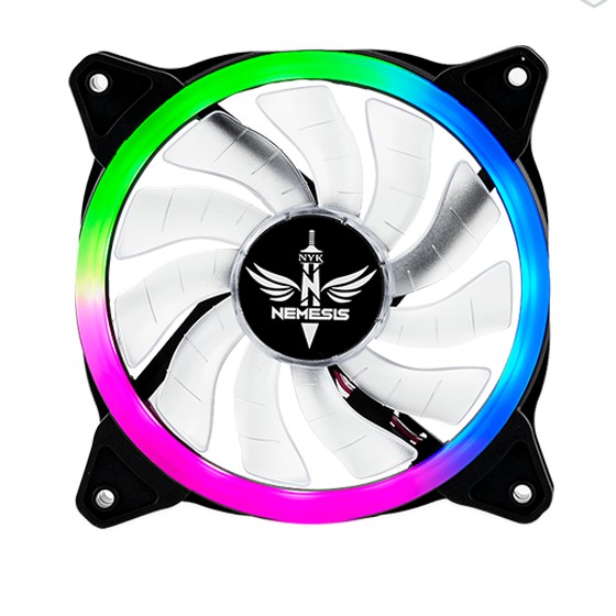 fan casing gaming nyk nemesis AURA RGB static Led Ring not aurora Fan