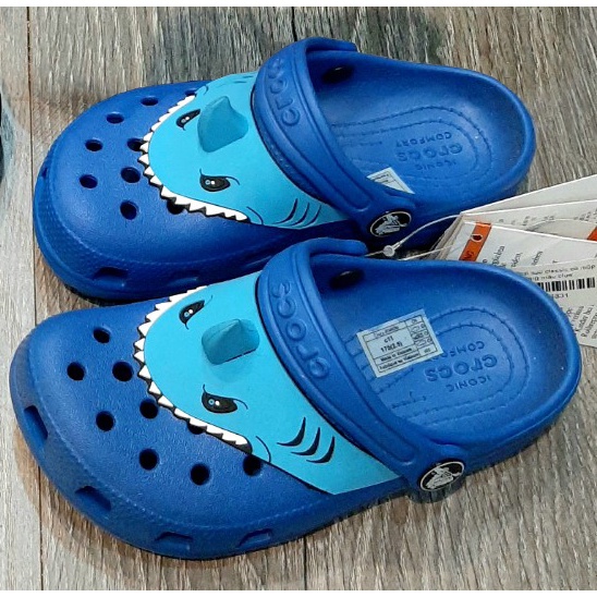 Crocs Anak Anak Shark / Crocs anak Fun lab sharks / shark tanduk