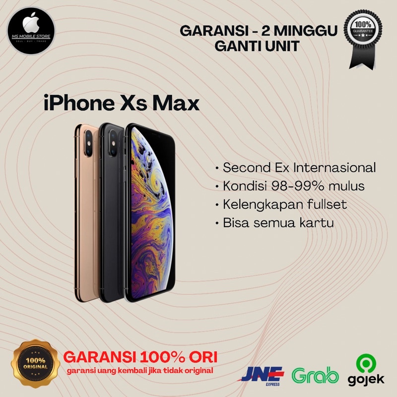iPhone Xs Max 64GB 256GB Second Ex Inter