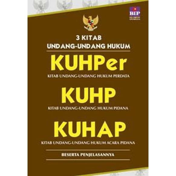 3 Kitab Undang-undang Hukum,KUHper, KUHP, KUHAP