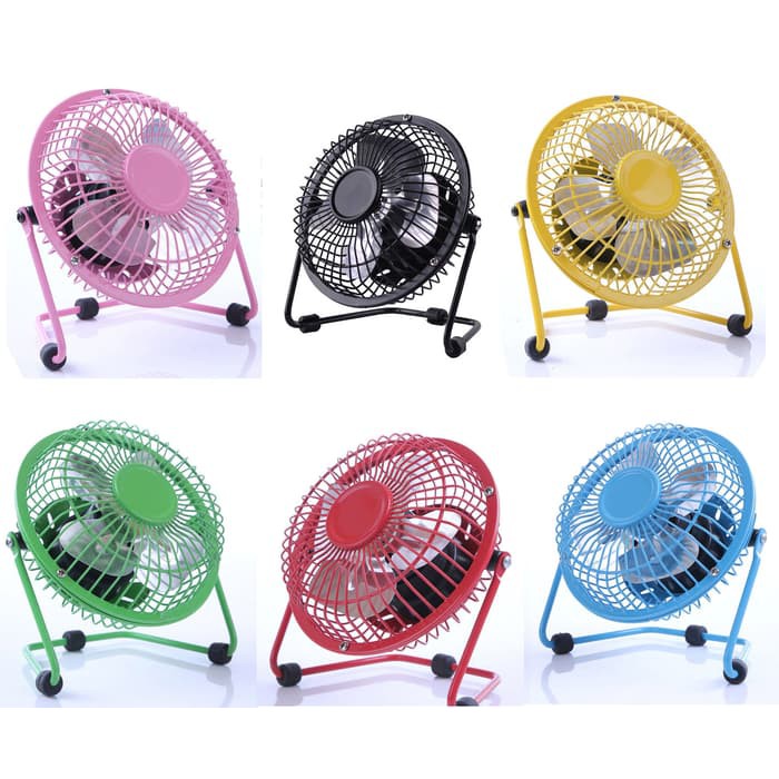 (COD) Kipas USB Bulat 13cm / Kipas Angin Portable USB Mini Fan 13cm ON OFF