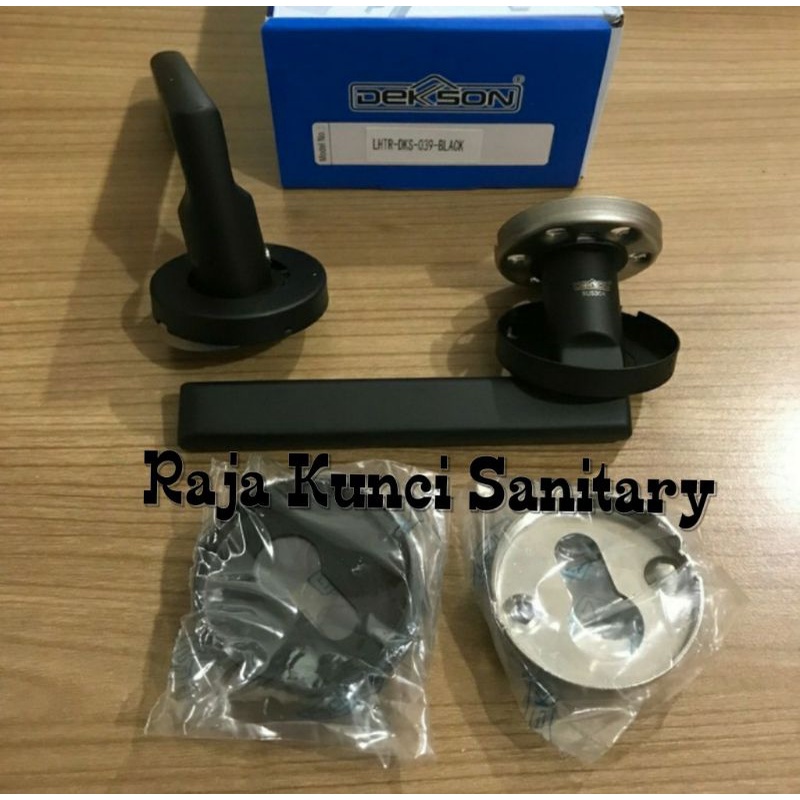 Handle Pintu Roses Dekson LHTR 0039 Matt Black/Gagang Pintu/Tarikan Pintu