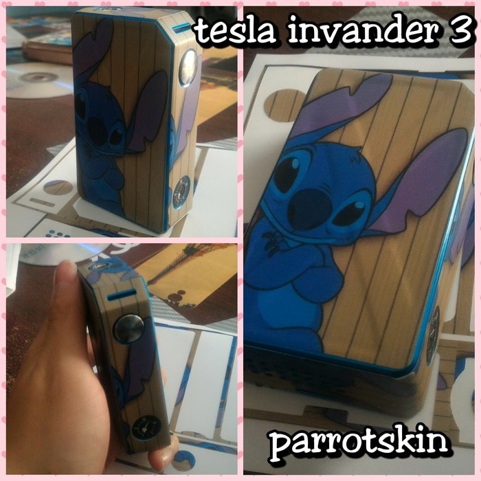 Garskin vapor Tesla Invander III Susu Ultra variant bisa custom