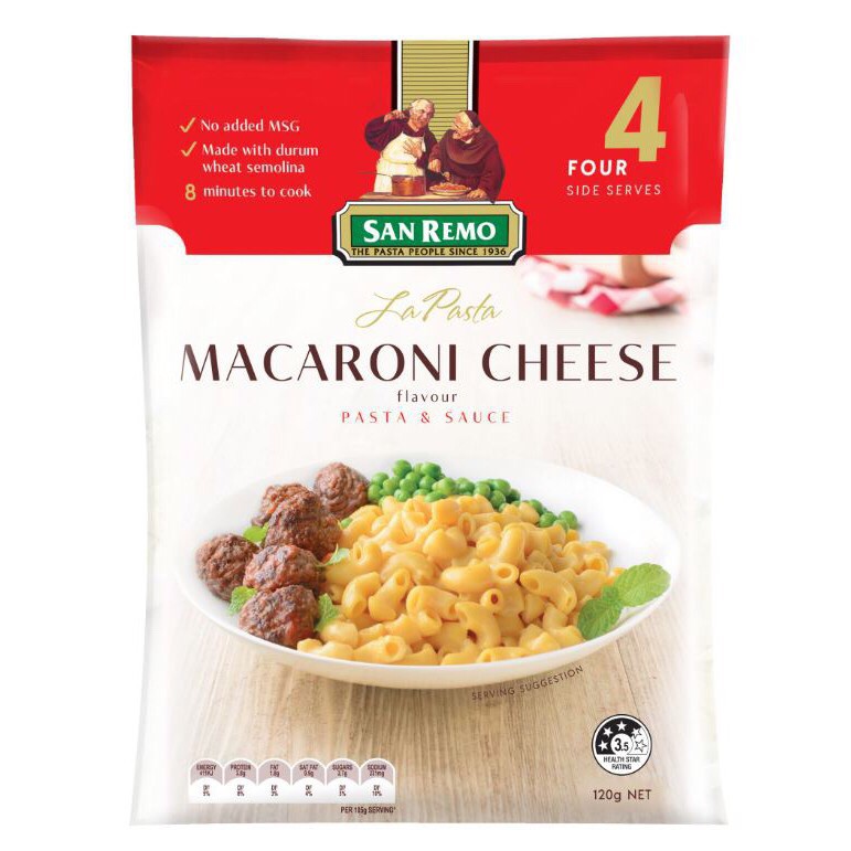 SAN REMO La Pasta Macaroni Cheese 120 Gr