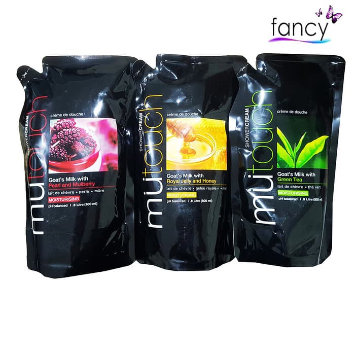 MU Touch Goats Milk Shower Cream Pouch 800ml