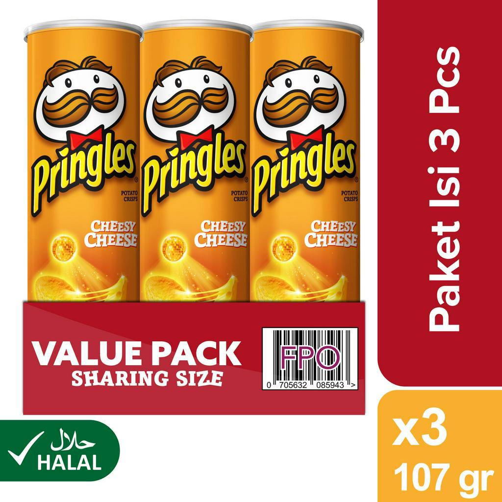 

Pringles Cheesy Cheese 107 gr x3 Chips Triple VALUE PACK