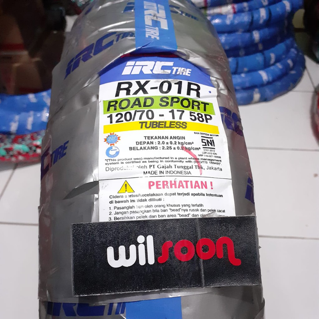 Ban Luar IRC RX01 120/70-17 Tubless