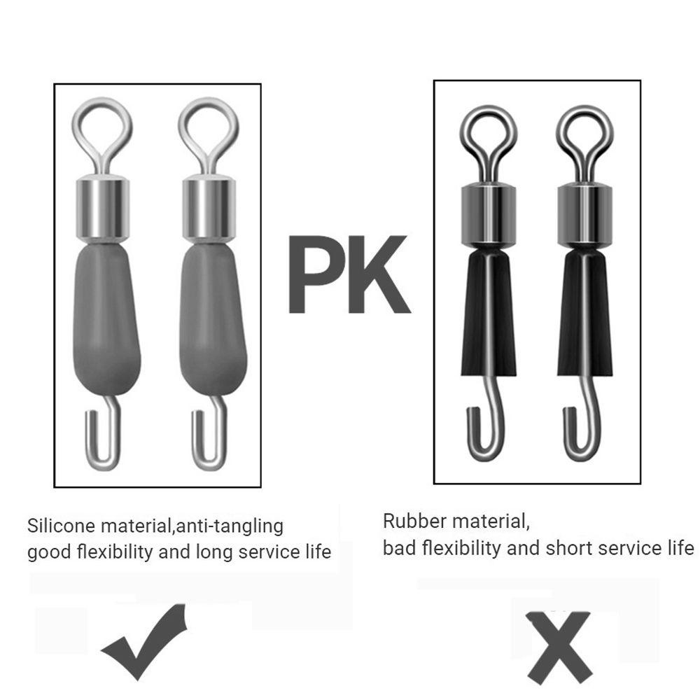Alat Pelampung Pancing Agustina Alat Pelampung Link Cepat Silicone Fishing Gear Rotating Copper Head Connector