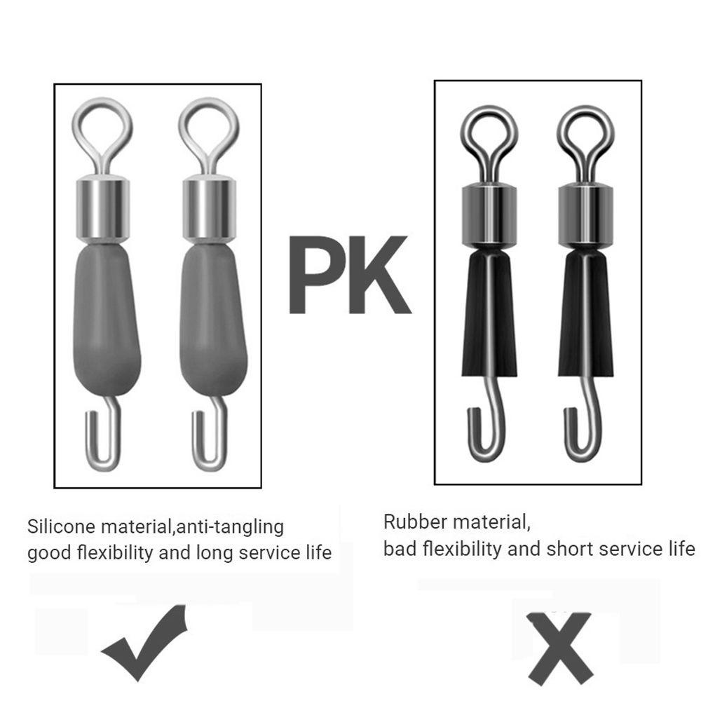 Alat Pelampung Pancing Agustina Alat Pelampung Link Cepat Silicone Fishing Gear Rotating Copper Head Connector