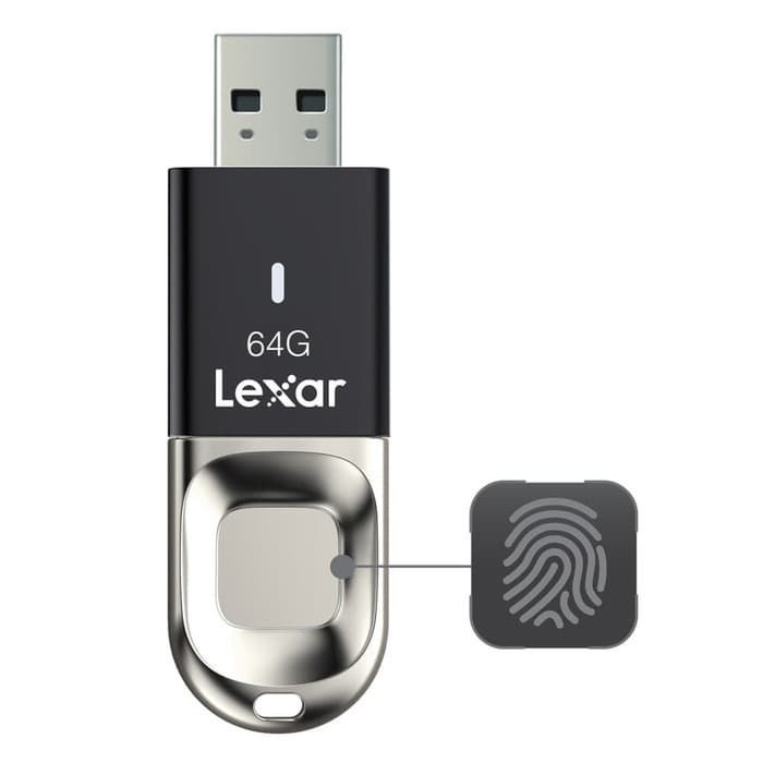 ORIGINAL LEXAR JUMPDRIVE FINGERPRINT F35 - 64GB FLASHDISK USB 3.0