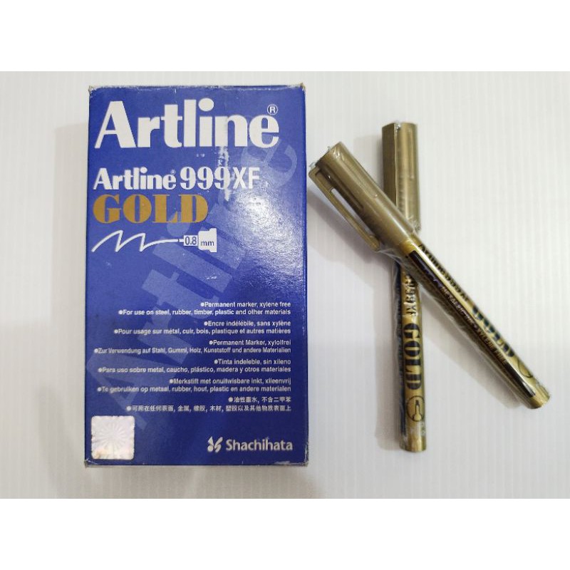 

Spidol Paint Marker ARTLINE 999XF Gold Original Sepidol Permanent Permanen Alat Tulis Sekolah Kantor