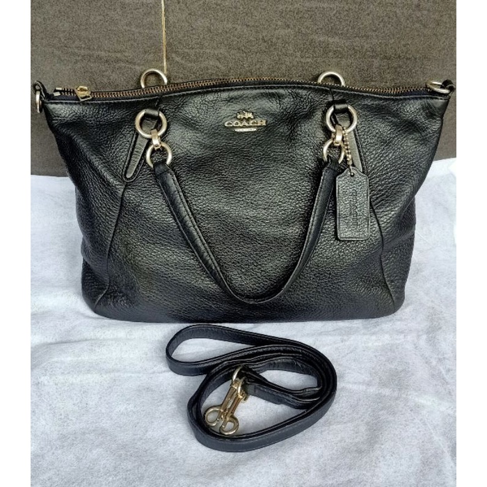 tas coach kelsey black preloved