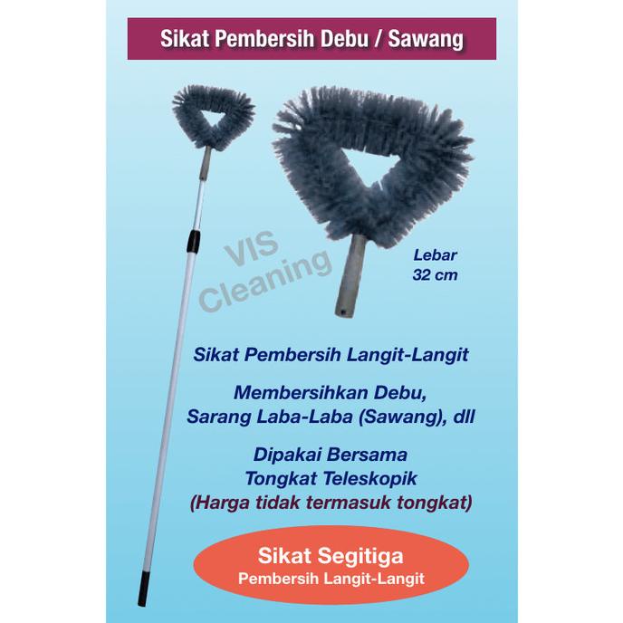 Sikat Segitiga Pembersih Langit-Langit / Sawang
