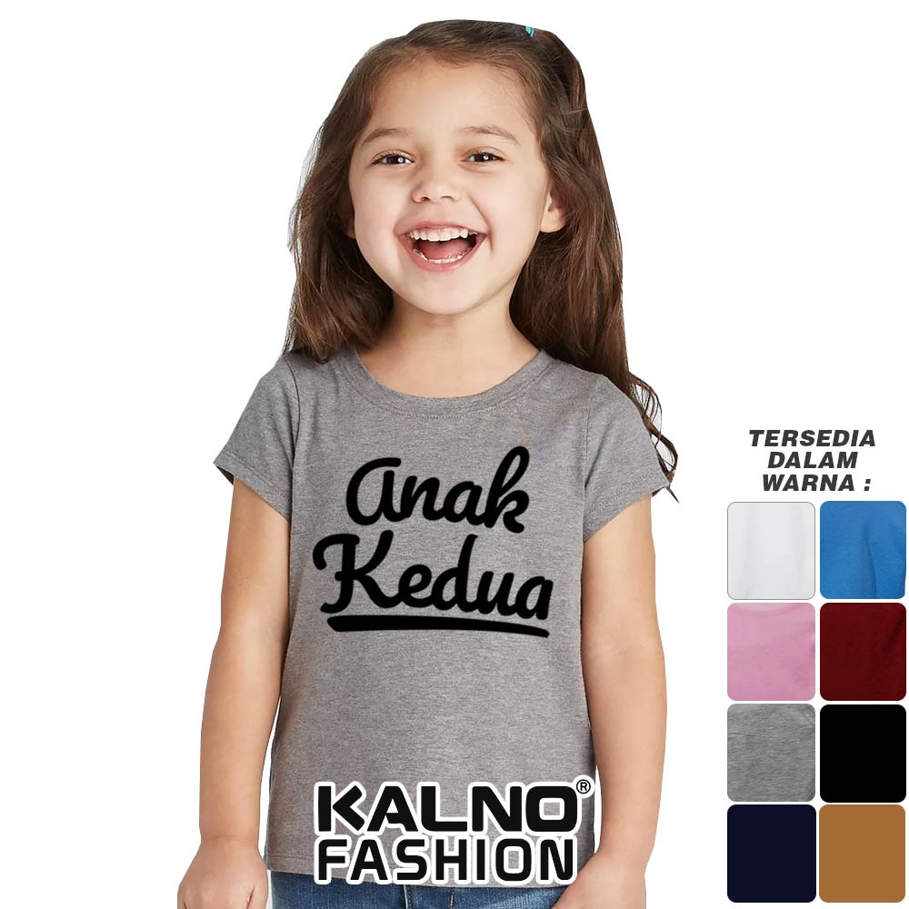 Baju Anak Print anak kedua 307 - Anak Anak Umur 1 -  7 Tahun Ukuran S M L XL Bahan Katun polyester