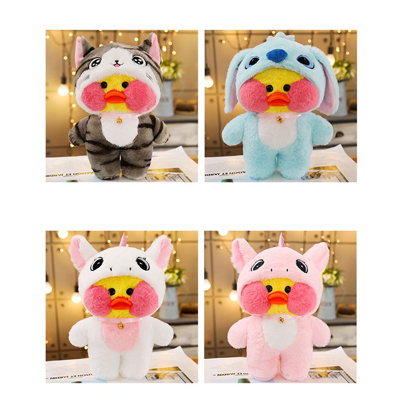 Lalafanfan Cafe Bebek Unicorn Totoro Panda Plushie Mainan Empuk Squishy