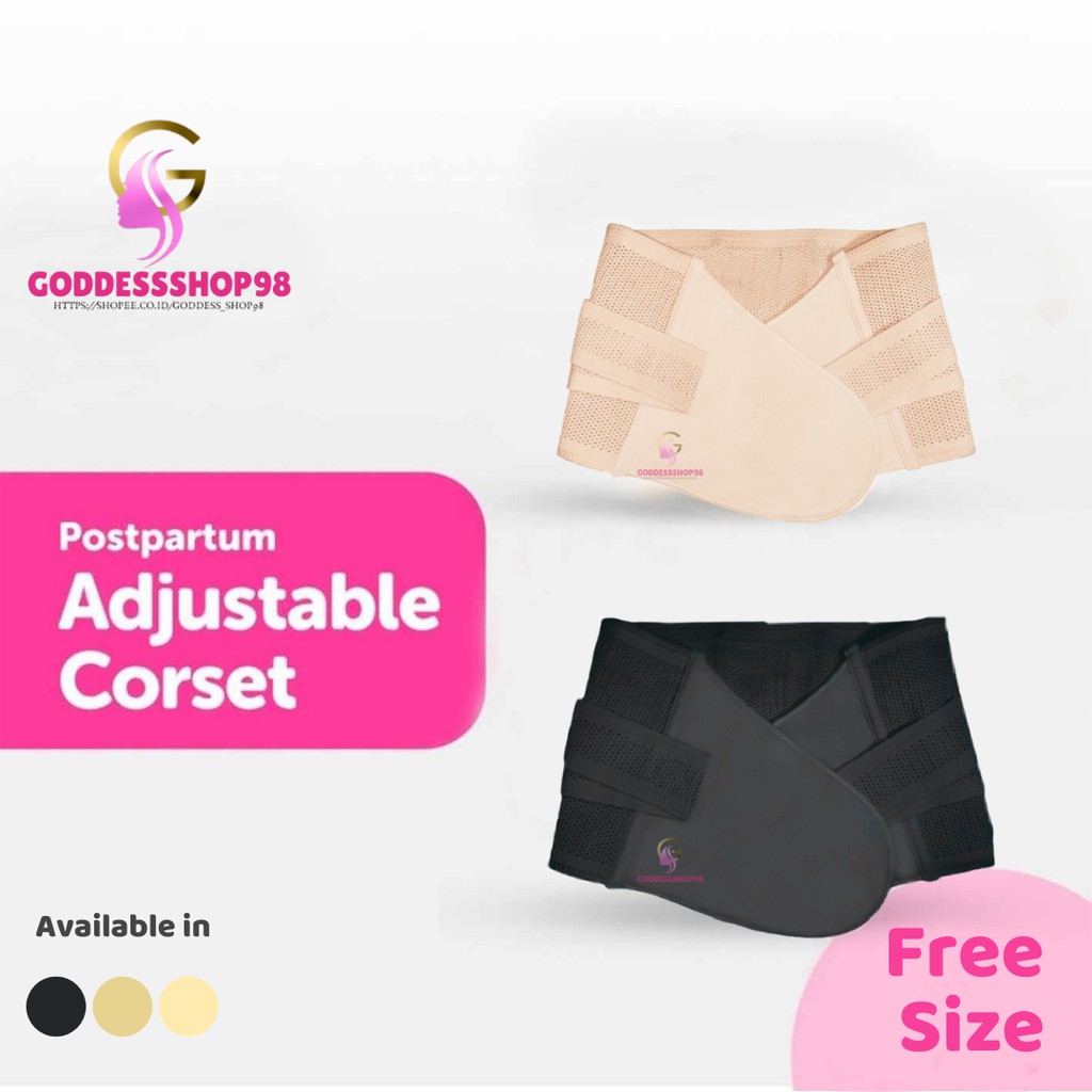 Korset Pelangsing Pengecil Perut Postpartum Adjustable Corset / Stagen Pasca Melahirkan