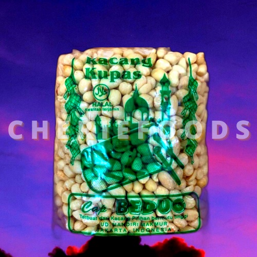

Bahan Mentah / Kacang Kupas Cap Bedug 500 Gr / Halal