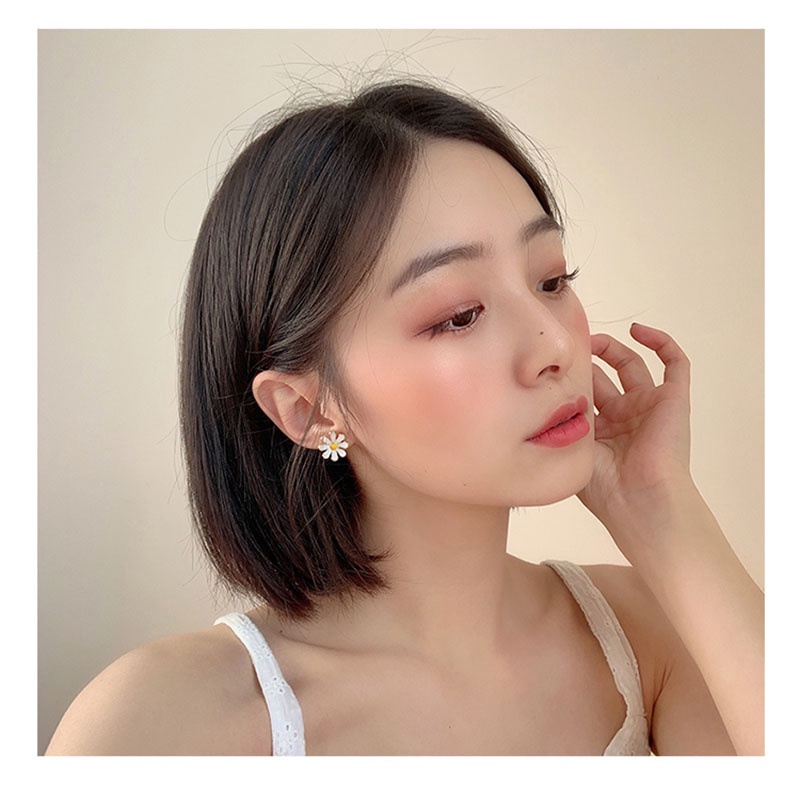 Anting Stud Daisy Kecil Korea Bunga Anting Wanita Lucu Fashion Stud Earrings GIRL Ear SEXY GIRL JEWELRY