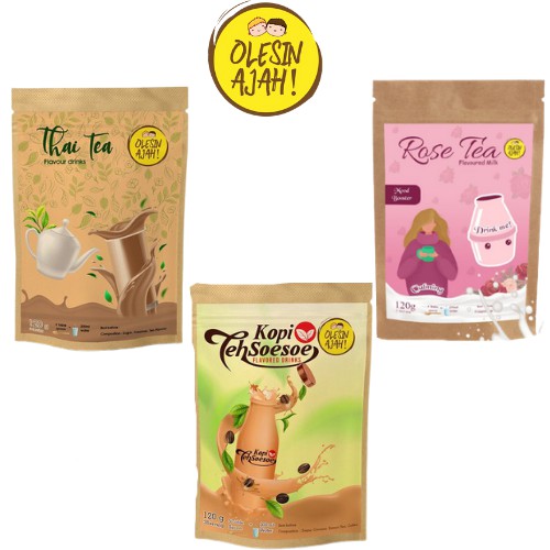 

Promo Flavoured Thai Tea Premium Drink + Rose Tea Premium Drink + Kopi Teh Soesoe Premium Drink