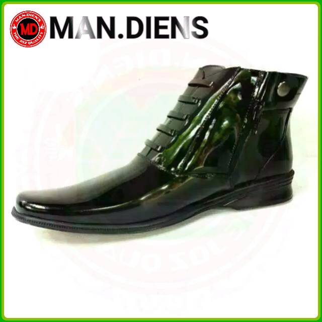 MANDIENS - PDH 03-LUX Sepatu Kulit Pantofel Pria Pdh Polri Tinggi Original Kilap