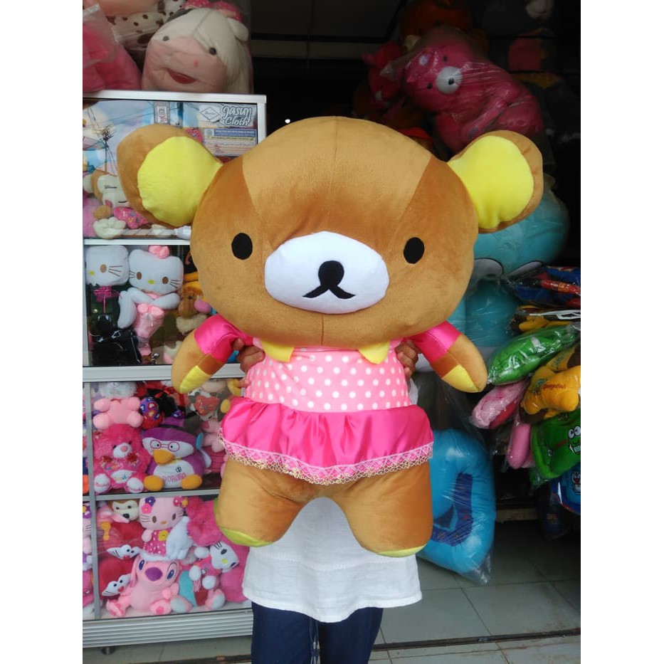 Order Langsung boneka rilakkuma / rilakuma dress jumbo / besar Murah