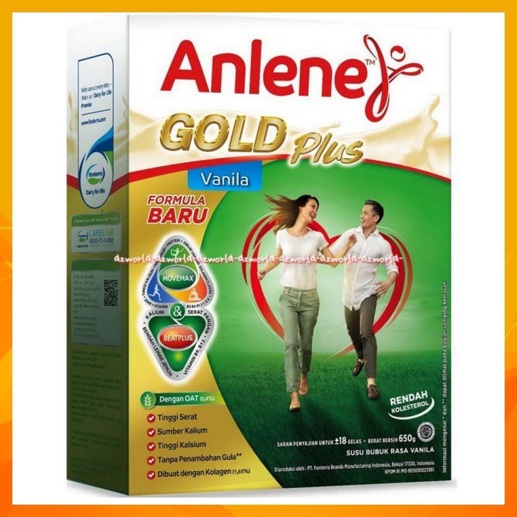 

ANLENE GOLD VANILA SUSU ANLINE SUSU TINGGI KALSIUM UNTUK USIA 51+ 650G