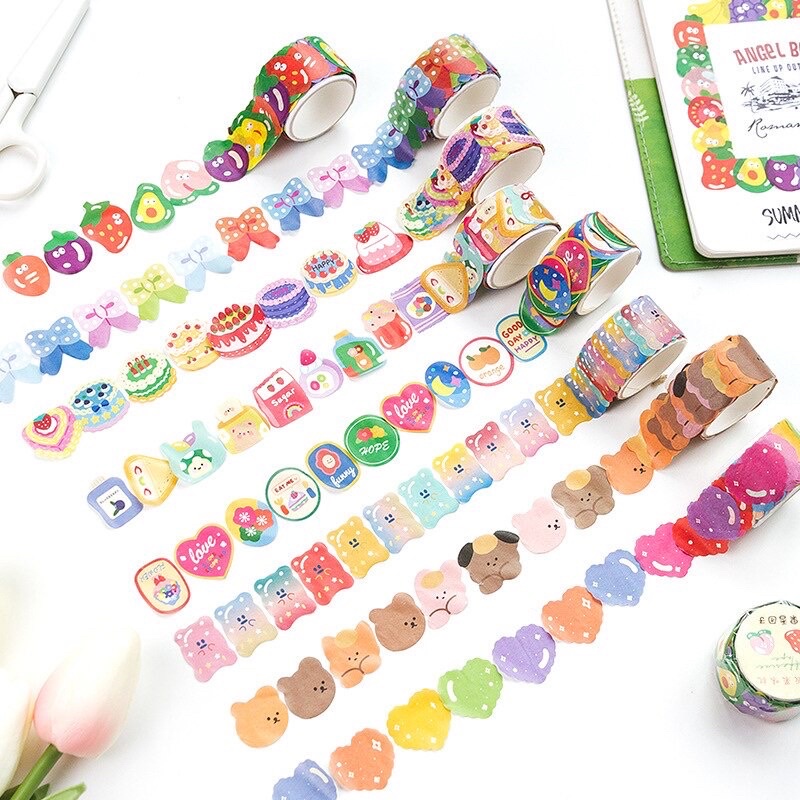 

100 Lembar Sticker Washi Cute Decorative Sticker Kawaii Stiker Pack 02