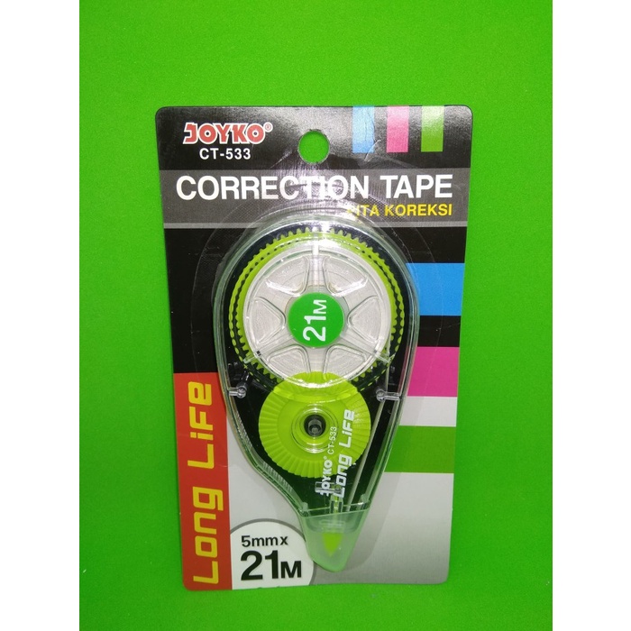 

Kusus Hari Ini Joyko Corection Tape Ct-533 Pita Koreksi Tipe -X Kertas Terlaris