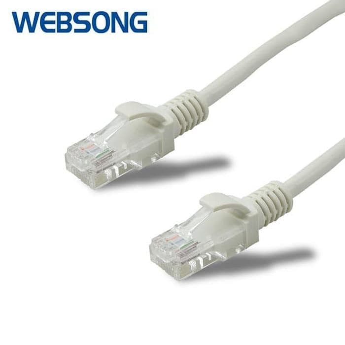 KL5W1 | KABEL LAN CAT 5 WEBSONG 1.5 M ORIGINAL (WHITE / GREY)