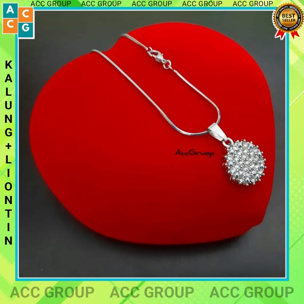 SALE PROMO Accesories kalung liontin fashion wanita real pick 100% anti karat awet dan tahan lama