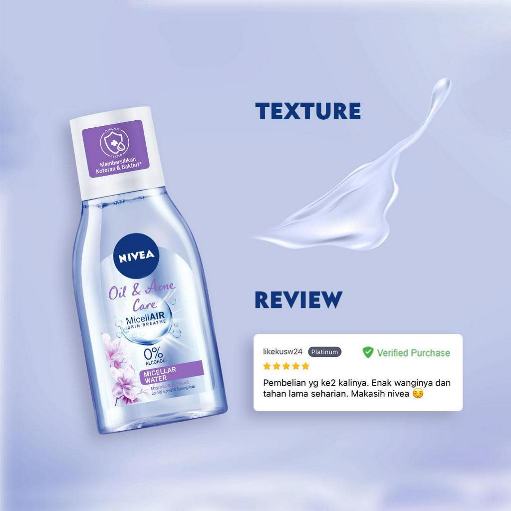 NIVEA MicellAir Oil &amp; Acne Care 125mL Micellar Water