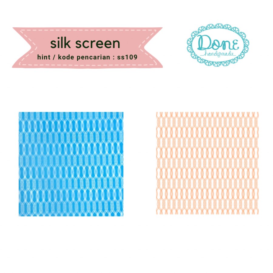 Done handymade silk screen motif clay scrapbooking regular ss109