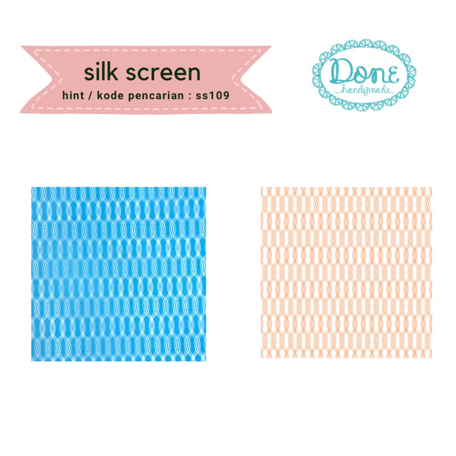 Done handymade silk screen motif clay scrapbooking regular ss109